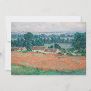 Cartão De Agradecimento Claude Monet - Campo de Papoulas, Giverny