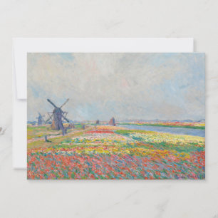 Cartão De Agradecimento Claude Monet - Campos de Tulipas perto de Haia