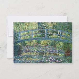Cartão De Agradecimento Claude Monet - Lago de Nenúfares, Harmonia Verde
