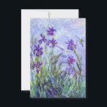 Cartão De Agradecimento Claude Monet - Lilac Irises / Iris Mauves<br><div class="desc">Lilac Irises / Iris Mauves - Claude Monet,  1914-1917</div>