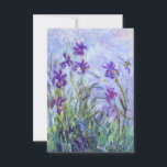 Cartão De Agradecimento Claude Monet - Lilac Irises / Iris Mauves<br><div class="desc">Lilac Irises / Iris Mauves - Claude Monet,  1914-1917</div>