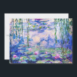 Cartão De Agradecimento Claude Monet - Lírios/Ninfas 1919<br><div class="desc">Lírios/Ninfas (W.1852) - Claude Monet,  Petróleo na Canvas,  1916-1919</div>