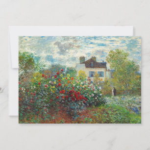 Cartão De Agradecimento Claude Monet - O Jardim do Artista em Argenteuil