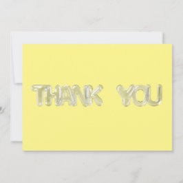 Cartão De Agradecimento CLEAR BOLHAS FONTE (bkgrd amarelo)