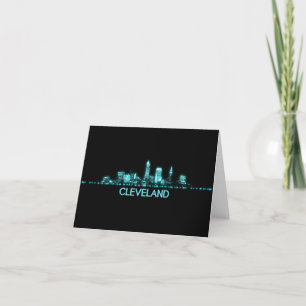 Cartão De Agradecimento Cleveland Skyline