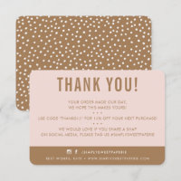 CLIENTE OBRIGADO VOCÊ moderno cor-de-rosa castanho