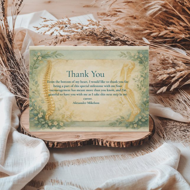 Cartão De Agradecimento Clinical Physical Therapy Graduation (Criador carregado)