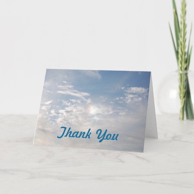 Cartão De Agradecimento CLOUD NINE - thank-you card (Frente)