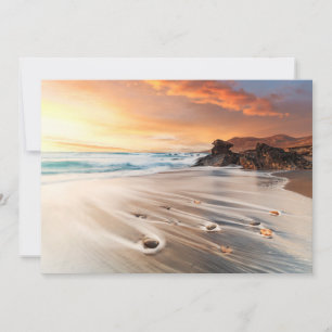 Cartão De Agradecimento Coastline Ilhas Canárias, Espanha