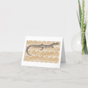 Cartão De Agradecimento Cobra asiático 🦎 Skink