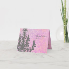 Cartão De Agradecimento Coco Chandelier - Monograma com Envelope Branco /