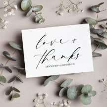 Código QR de Casamento de Obrigados e Amor Elegant