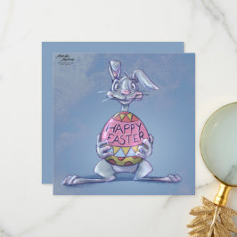Cartão De Agradecimento Coelhinho Feliz Páscoa