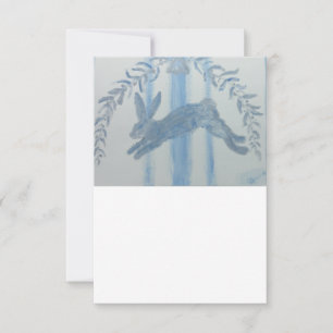 Cartão De Agradecimento Coelho francês do país