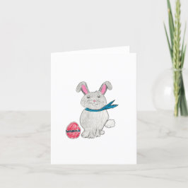 Cartão De Agradecimento Coelho páscoa
