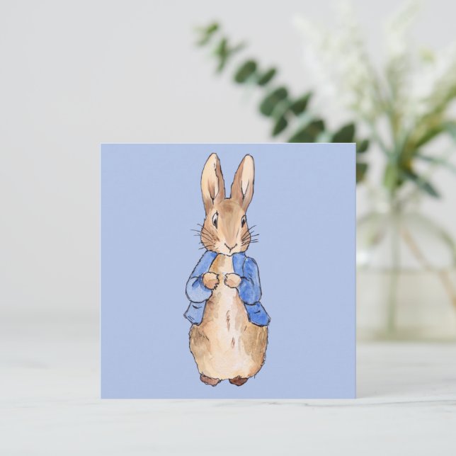 Cartão De Agradecimento Coelho Rabbit (Em pé/Frente)