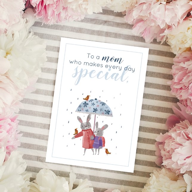 Cartão De Agradecimento Coelhos e Dias de as mães da Filha (Criador carregado)