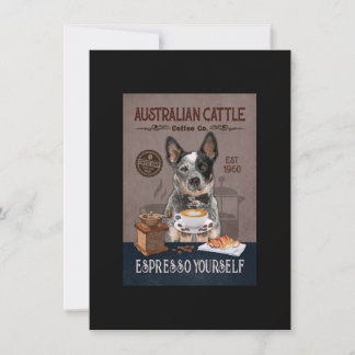 Cartão De Agradecimento Coffee Club Coffee Coffee Dog Lover