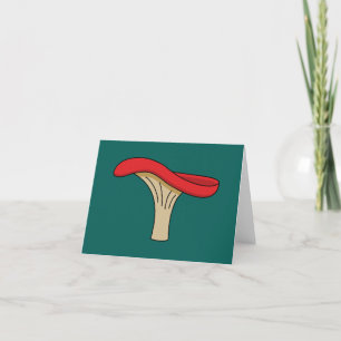 Cartão De Agradecimento Cogumelo Vermelho