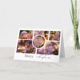 Cartão De Agradecimento Colagem de enfeites de natal nº 2