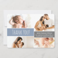 Colagem de Fotografias de Menino Moderno e Azul Mo