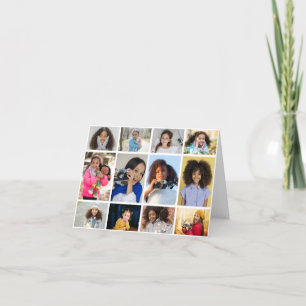 Cartão De Agradecimento Colagem de Fotografias design