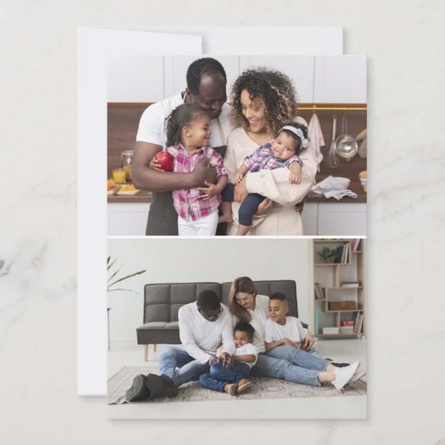 Cartão De Agradecimento Colagem de Fotografias do Design 2 (Frente)