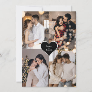 Cartão De Agradecimento Colagem de Fotografias do Design 4