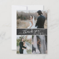 Colagem de Fotos de Casamento em Quadro Negro com