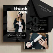 Colagem de Fotos de Formatura Preto Minimalista Mo