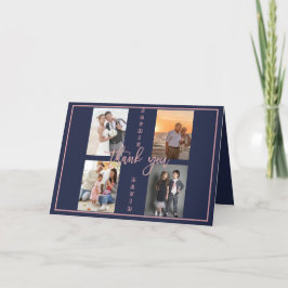 Cartão De Agradecimento Colagem de Fotos Nós Ainda Renovamos os Votos