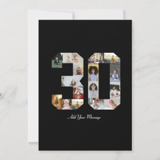 Cartão De Agradecimento Colagem de Fotos Número 30