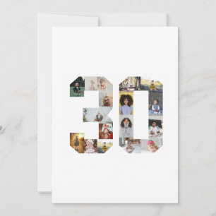 Cartão De Agradecimento Colagem de Fotos Número 30