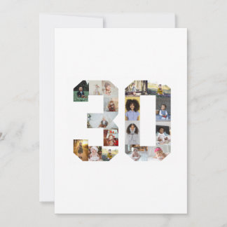 Cartão De Agradecimento Colagem de Fotos Número 30