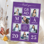 Cartão De Agradecimento Colagem de Fotos Personalizada 6 para Graduação El<br><div class="desc">Apresentando nossa formatura personalizada e refinada, obrigado cartas, a maneira perfeita de expressar sua gratidão e apreciação em estilo. Projetados para o formando moderno, essas cartas apresentam um layout elegante e elegante adorado com uma opção de colagem de fotos em chic, permitindo que você exiba até seis de suas memórias...</div>