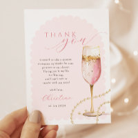 Colar de Pérolas Rosa Dourado e Prosecco para Chá 