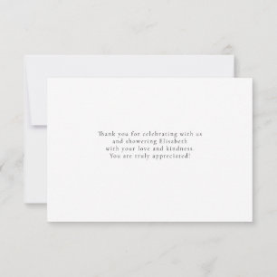 Cartão De Agradecimento Coleção Bridal Blue Wildflower