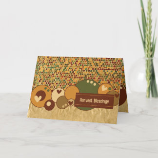 Cartão De Agradecimento Colheita Bênçãos 