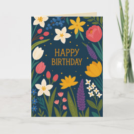 CARTÃO DE AGRADECIMENTO COLORFUL BIRTHDAY CARD FOR HER