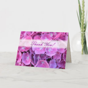 Cartão De Agradecimento Colorful Hydrangea Flowers Thank you Card