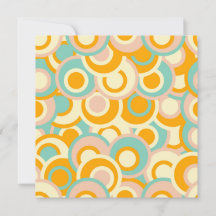 Colorful retro pattern in pastel shades of orange