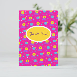 Cartão De Agradecimento Colorido