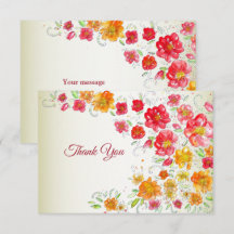 Colorido Casamento Floral Vermelho Amarelo Rosa Fe