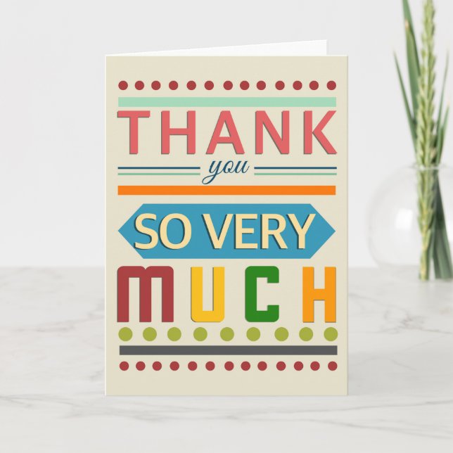 Cartão De Agradecimento Colorografia Obrigado (Frente)