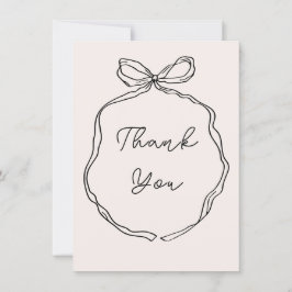 Cartão de Agradecimento com Borda de Fita Capricho