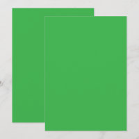 Cartão de Agradecimento com Borda Verde Minimalist