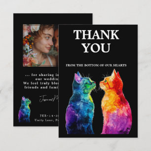 Cartão De Agradecimento Com foto 🌈 Purrfectly Yours: Purrfectly