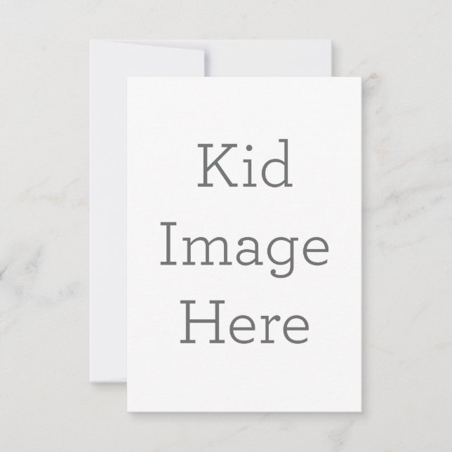 Cartão de agradecimento folha única 8.9 cm x 12.7 cm (Frente)