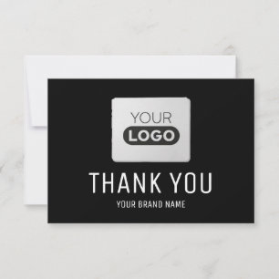 Cartão de Agradecimento com Logotipo Personalizado