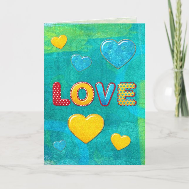 Cartão De Agradecimento Combinação 3D divertida de namorados e aumento de  (Frente)